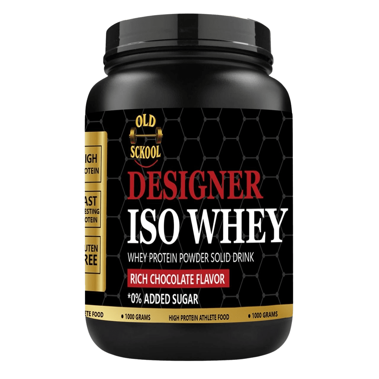 Old Sckool Designer ISO Whey Protein 1000g | Rich Chocolate