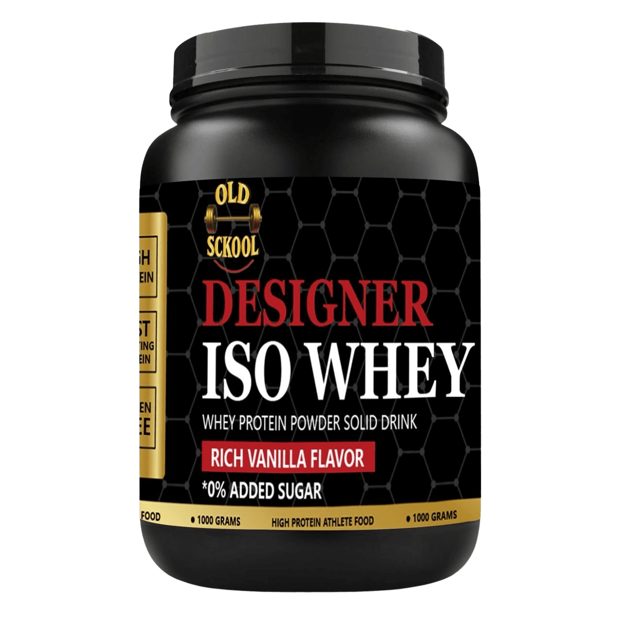 Old Sckool Designer ISO Whey Protein 1000g | Rich Vanilla