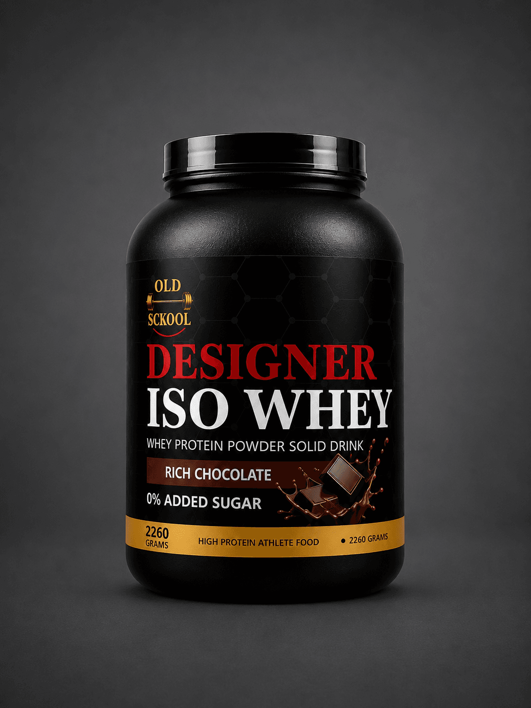 Old Sckool Designer ISO Whey Protein 2260g | Rich Chocolate