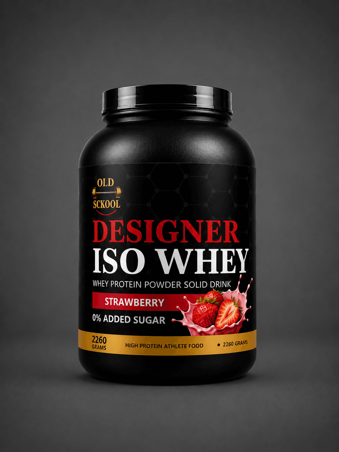 Old Sckool Designer ISO Whey Protein 2260g | Strawberry