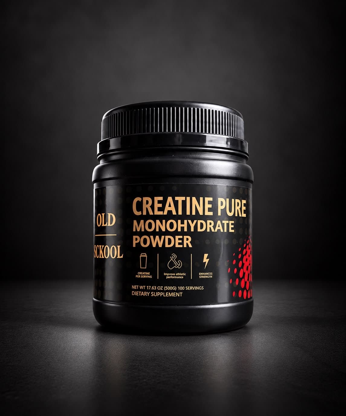 Old Sckool Creatine Pure Monohydrate Powder | 100 Servings