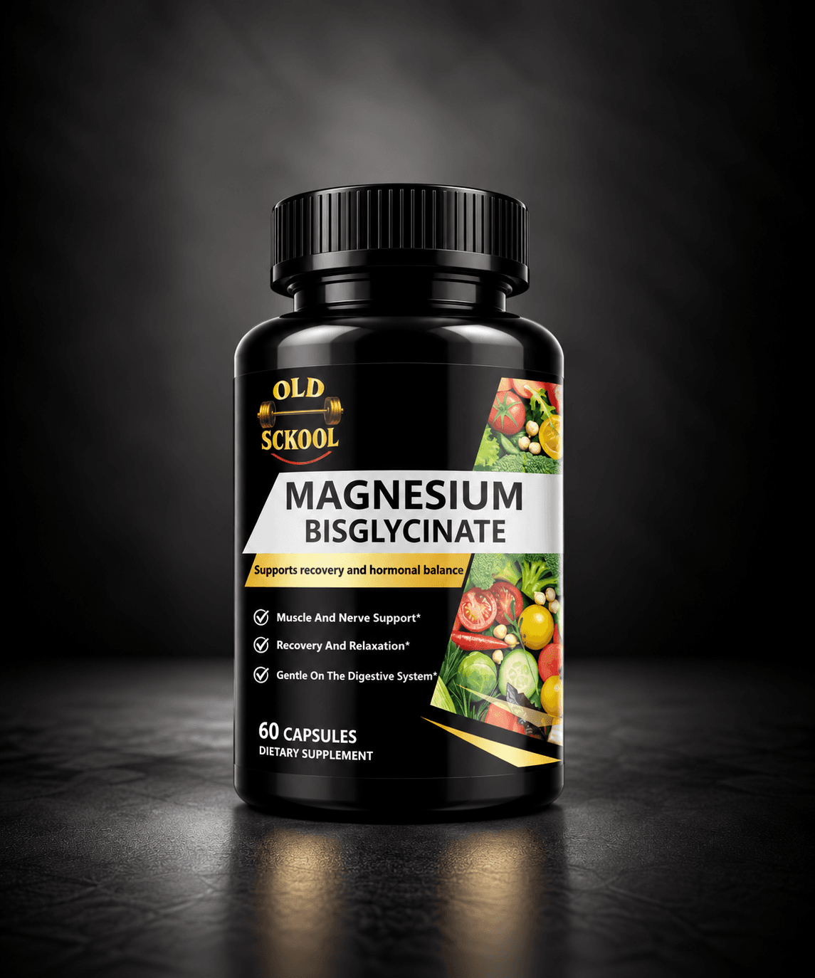 Old Sckool Magnesium Bisglycinate | 60 Capsules